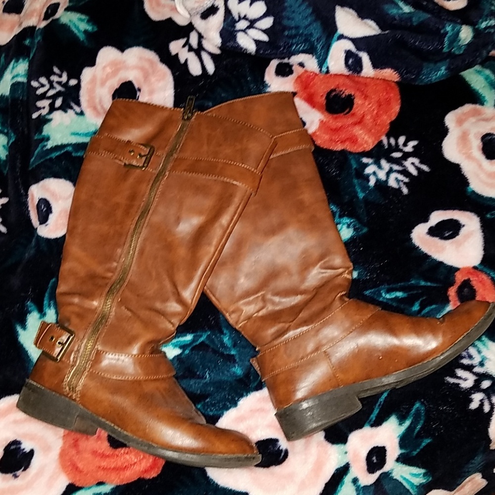 Brash wide-calf Riding Boots